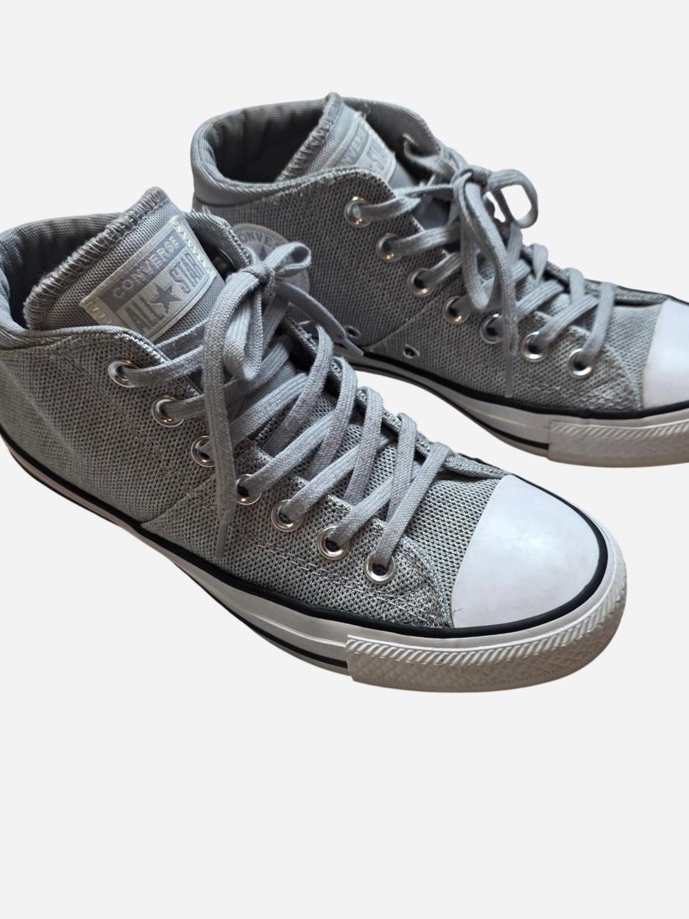 Converse Gray High-Top Canvas Sneakers